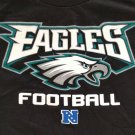 EAGLES Tshirt Black with Typeface & Logo by Team Apparel Size 2XL