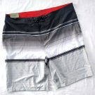 Goodfellow & Co Board Shorts Black & Gray Below Knee Swim Trunks Mens Sz 40