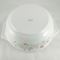 Pyrex England Emily Dish 8" Spring Garden Vintage 1986 w/ Blue Tint 29C Lid