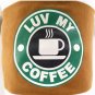 GOFFA Starbucks Inspired Plush Doll Cup GIANT 24" w/ Luv My Coffee Vinyl Logo