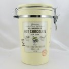 Fair Trade Belgian Chocolate Swing Top Canister Ceramic Jar w/ Chrome Wire Bail
