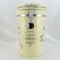 Fair Trade Belgian Chocolate Swing Top Canister Ceramic Jar w/ Chrome Wire Bail