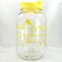 COLORADO TEA Glass Jar Vintage Yellow Gallon w/ Flip Top Pour Spout