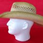 Western Straw Cowboy Hat Leon Leathers Desperado Collection ~ One Size ~ NOS
