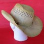 Western Straw Cowboy Hat Leon Leathers Desperado Collection ~ One Size ~ NOS