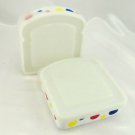 Vintage Wonder Bread Sandwich Keepers Lunch Box Containers w/ Lids ~ Lot of 2