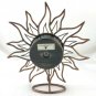 Sunburst Tabletop Metal Clock Art Deco Styling Timex Face w/ Youngtown 12888STA