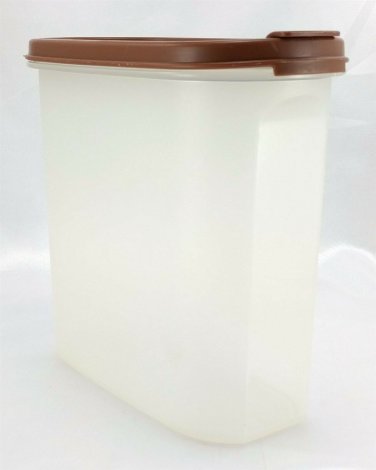Tupperware 1613 Modular Mates Container w/ Brown 1618 Flip Seal Made in the USA
