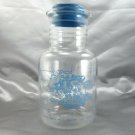 Pyrex 7520 Blue Cornflower Country Basket Vintage 2 qt Carafe Pitcher and Lid