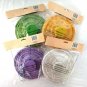 Paper Garden Lanterns Battery Operated Yellow Green Purple White ~ Set of 4