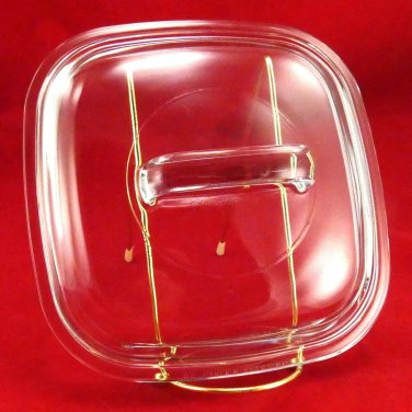 Pyrex 648C Lid Blue Tint Square for Corning Simply Lite Casserole Dish