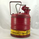 Vintage Huffy Safety Can One Gallon Red Steel