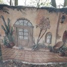 Judith Burr Lap Throw Blanket Fringed Vintage 2006 Hacienda Veranda Entrance