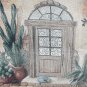 Judith Burr Lap Throw Blanket Fringed Vintage 2006 Hacienda Veranda Entrance
