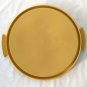 Tupperware Cake Keeper Tote Harvest Gold Tray & Handle w/ Sheer Lid 3 Piece Set
