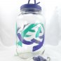 Anchor Hocking Sun Tea Beverage Dispenser Gallon Green & Purple Abstract Swatch