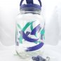 Anchor Hocking Sun Tea Beverage Dispenser Gallon Green & Purple Abstract Swatch
