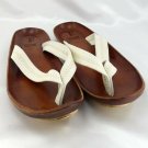 Vero Cuoio Footbed Leather Sole Sandals Flip Flop Style Vibram Bottom Size 43