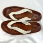 Vero Cuoio Footbed Leather Sole Sandals Flip Flop Style Vibram Bottom Size 43