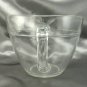 Fire-King Clear Glass 2qt Measuring Cup Embossed Batter Bowl ~ Made in the USA