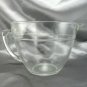 Fire-King Clear Glass 2qt Measuring Cup Embossed Batter Bowl ~ Made in the USA