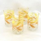 Golden Wheat Juice Tumblers 6oz Vintage Glasses ~ Set of 4 ~ Made in the USA