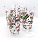 SALSA Cinco de Mayo Fiesta Party Tumblers 16oz Green Orange Peppers Glasses
