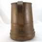Copper Colonial Tankard Style Pitcher Vintage 2 Quart w/ Hammered Coat of Arms