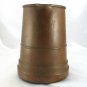 Copper Colonial Tankard Style Pitcher Vintage 2 Quart w/ Hammered Coat of Arms