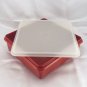 Tupperware 514 Brownie Cookie Keeper Paprika w/ Sheer 515 Seal ~ Made in the USA