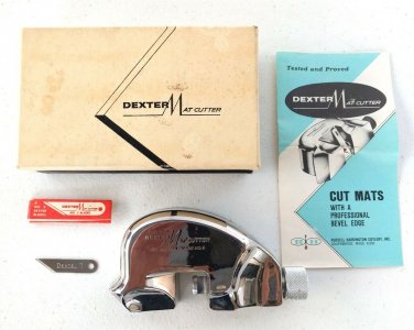 Dexter Mat Cutter Original Box w/ Instruction Manual & Blade ~ Made in the USA