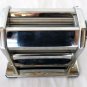 Imperia Pasta Maker Machine SP150 w/ Clamp Lock Dial Wood Handle & Instructions