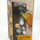 Bottle Opener Magnetic Cap Catching Faux Vintage Metal & Wood by Refinery
