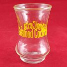 Seafood Cocktail Glass Container Vintage Pressed Glass Miniature Jar