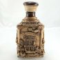AHOEUK Ceramic Decanter Vintage Carved Woodlands Cabin Garden Scene Design