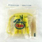 ESSO Vintage Yellow Clothespins Hangers w/ Instructions Travel Kit