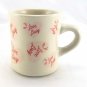 I Love Lucy Stoneware '50s Diner Style Glazed Heavy Coffee Tea Cocoa Mug 10oz