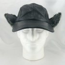 Wilsons Leather Baseball Style Cap Hat w/ Faux Fur Lined Earflaps Size L/XL
