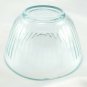 Pyrex 7401-S Ribbed Side Vintage Blue Glass Serving Bowl 3 Cup ~ CHIPPED RIM