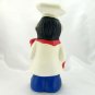 Italian Chef Spoon Caddy Utensils Rack Hand Painted Unglazed Ceramic 11" SOILED