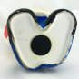 Italian Chef Spoon Caddy Utensils Rack Hand Painted Unglazed Ceramic 11" SOILED