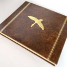 Gold Waterfowl Sportsman's Vinyl Scrapbook Picture Album w/ 50 Parchment Pages