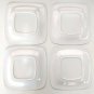 Melamine Plastic Square Plates 9" Square w/ Rounded Corners Blue & Green Spheres