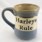 Harleys Rule Stoneware Coffee Mug by Tumbleweed Pottery
