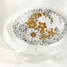 Pyrex Floral Bubbles 945C Lid 3D Effect Vintage 1970 Clear Glass ~ LID ONLY