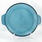 Anchor Hocking Deep Ocean Aqua Pie Plate Scalloped Inside Rim 9.5" x 1.5