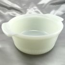 Fire-King 1436 Soufflé Dish Ribbed 6" Milk Glass 1qt Casserole Serving Bowl
