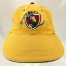 Disney Mickey Mouse Golf Hat AHEAD Vintage 1971 Gold Black Strapback