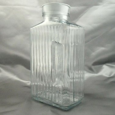 Anchor Hocking Pinch Sides Fridge Pitcher 2qt White Silicone Stopper Made in USA