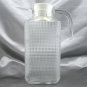 Hobnail Diamond Cut Glass 2qt Cocktail Pitcher Art Deco w/ Plastic Push-in Lid